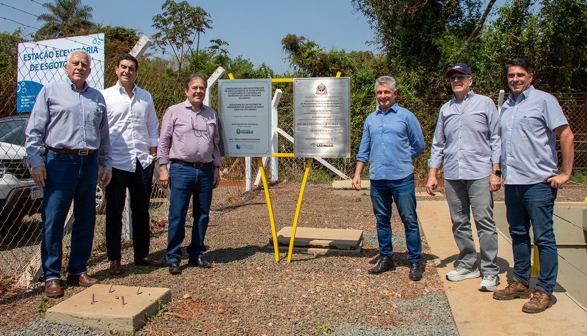 PALMEIRAS SANEAMENTO INAUGURA SISTEMA DE TRATAMENTO DE ESGOTO DO MUNICÍPIO