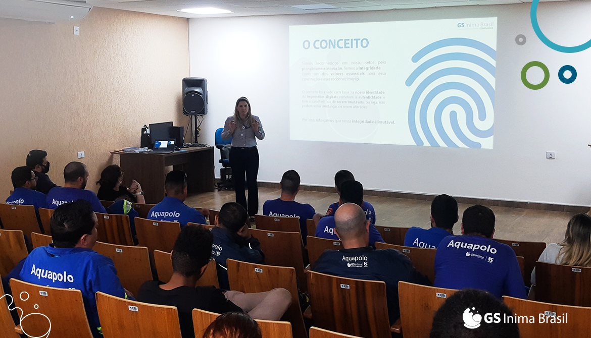 EQUIPE OPERACIONAL DO AQUAPOLO REALIZA TREINAMENTO DO PROGRAMA INTEGRIDADE GS INIMA BRASIL